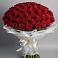 Букет 101 Красная роза Блэк Мэджик в Невельске