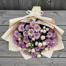 Букет цветов из:  Розы и Хризантемы в Невельске