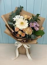 Букет цветов из:  Герберы и Хризантемы в Невельске