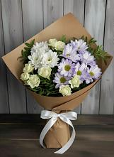 Букет цветов из:  Хризантемы и Розы #REPLACE_PRED# Невельске