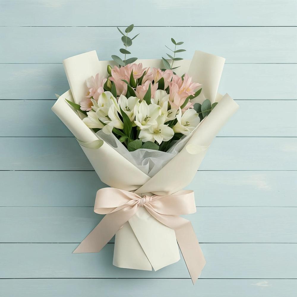 Букет цветов из: Альстромерии в Невельске