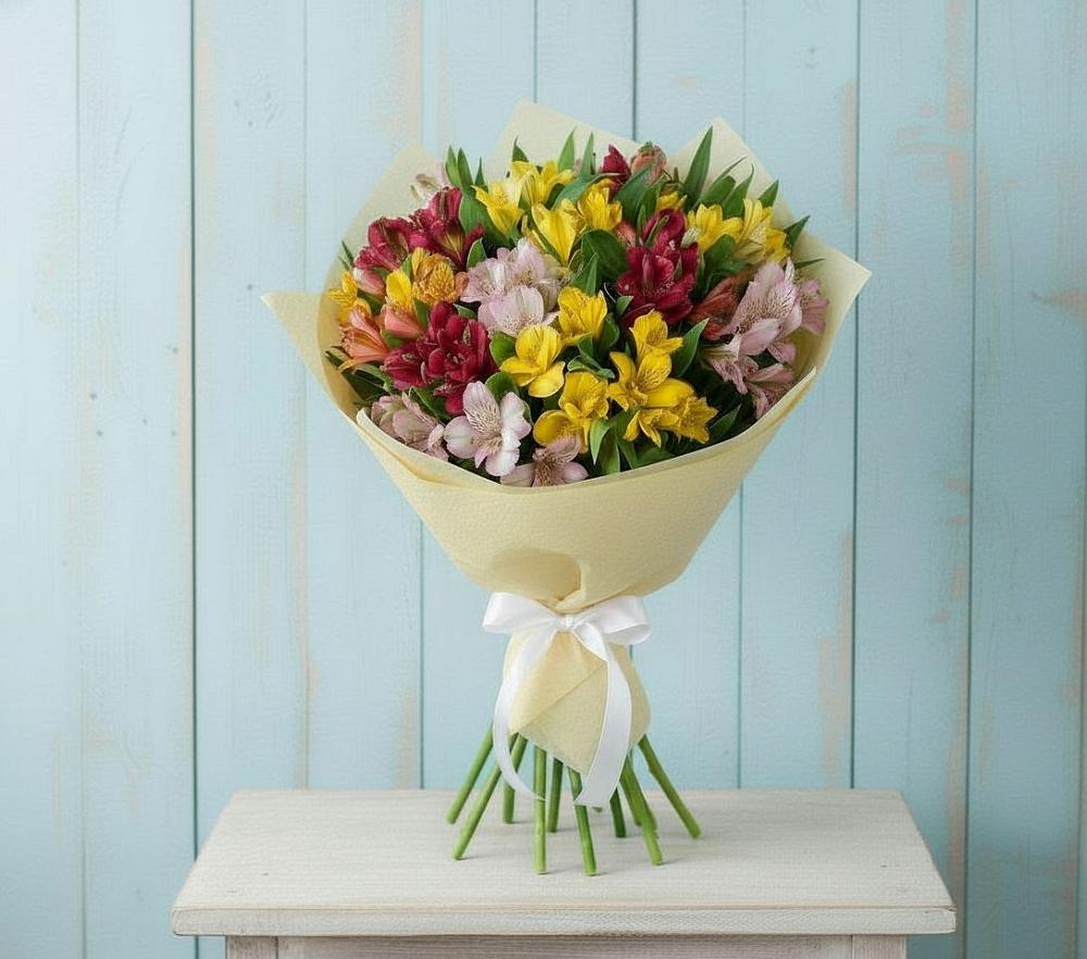 Букет цветов из: Альстромерии в Невельске