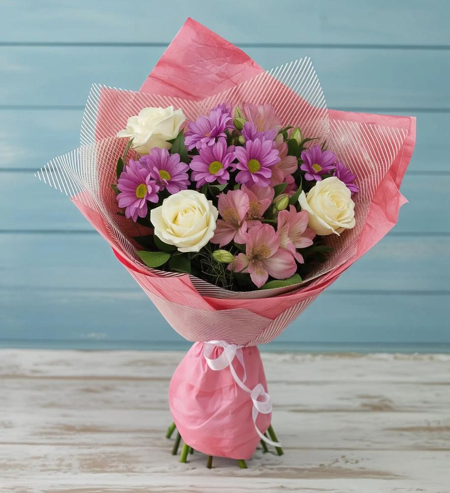 Букет цветов из: Герберы в Невельске