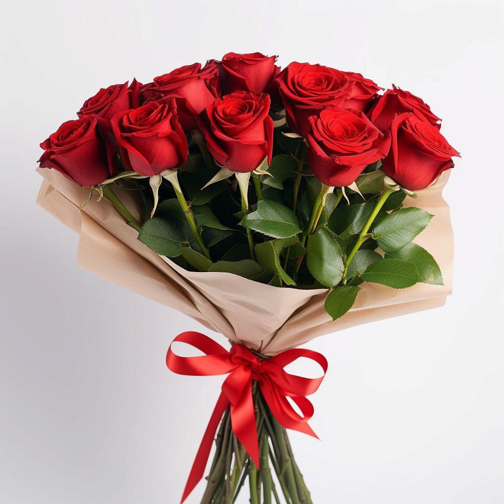 Букет 11 Красных роз Эдлесс Лав в Невельске