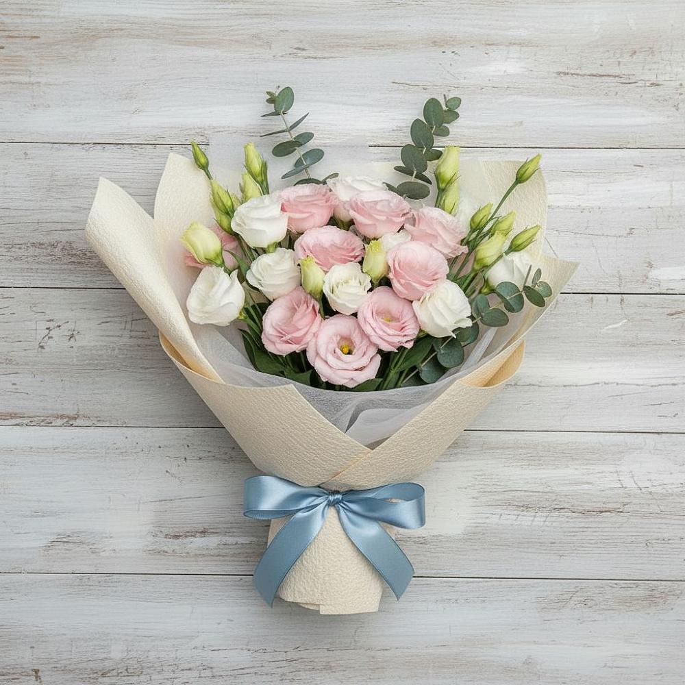 Букет цветов из: Лизиантусы в Невельске