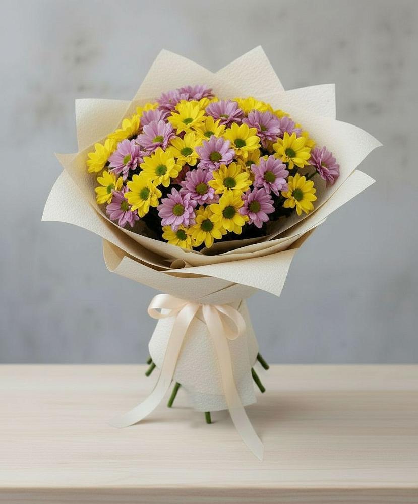 Букет цветов из: Хризантемы в Невельске